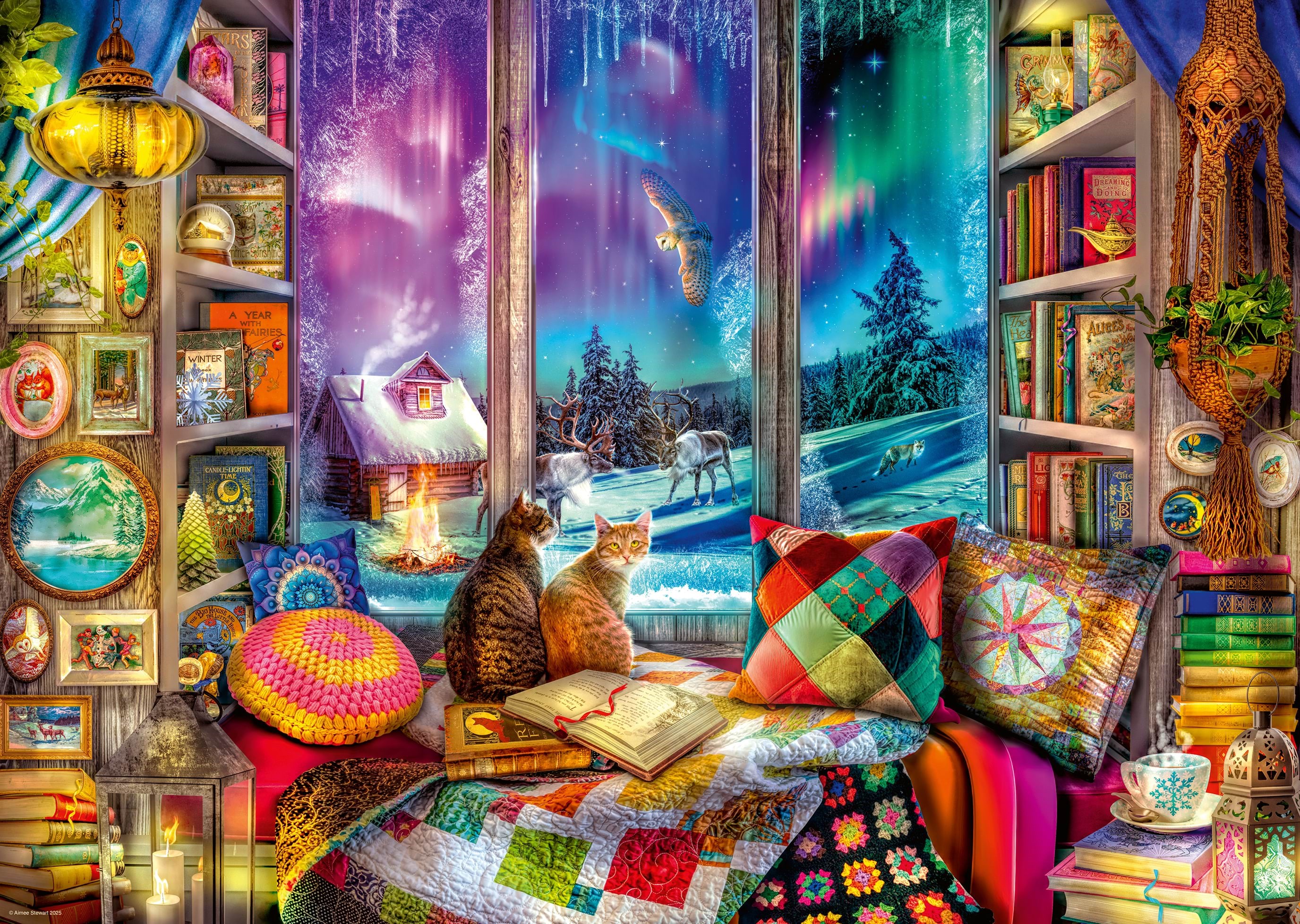 Ravensburger The Winter Reading Nook 1000p Puslespil 12001585