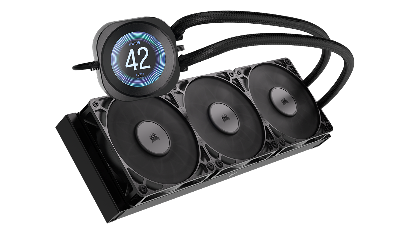 Corsair NAUTILUS 360 LCD Black - CPU Vandkøling - Max 36 dBA Cpu Køler Sort med RGB lys CW-9061033-WW