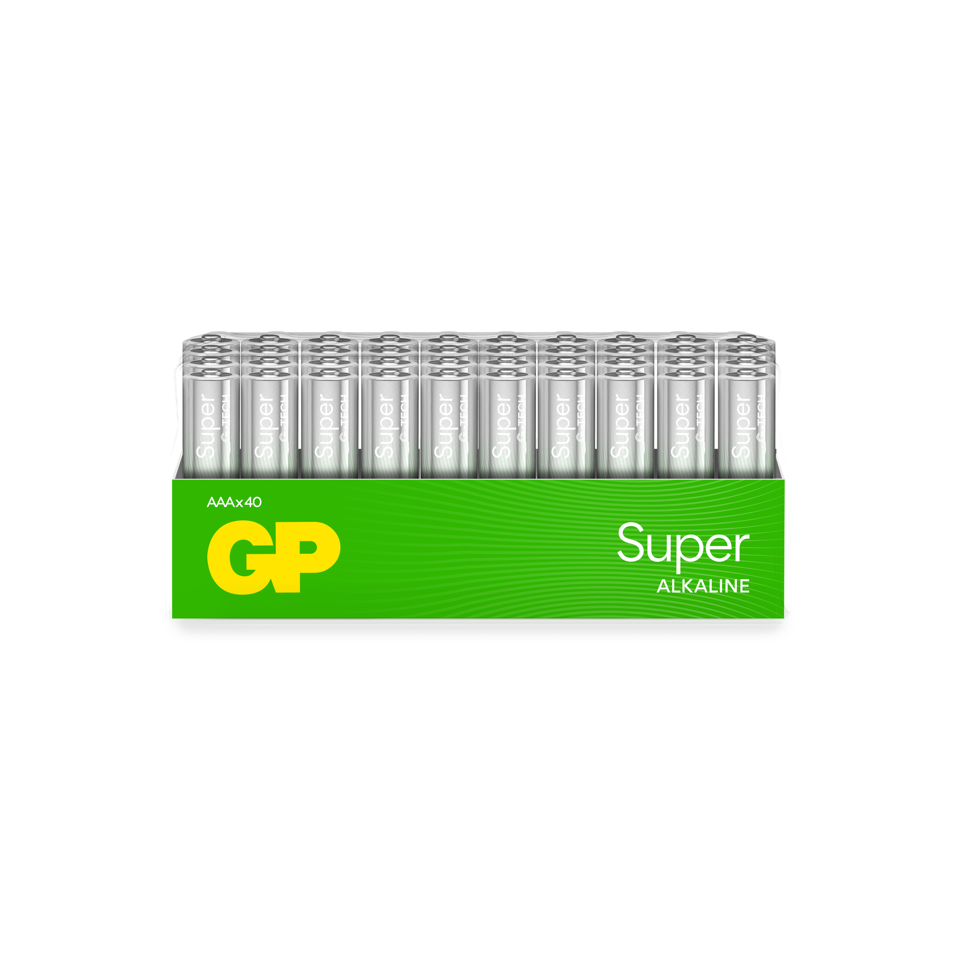 GP Super Alkaline AAA batteri, 24A/LR03, 40-pak Batteri 151377