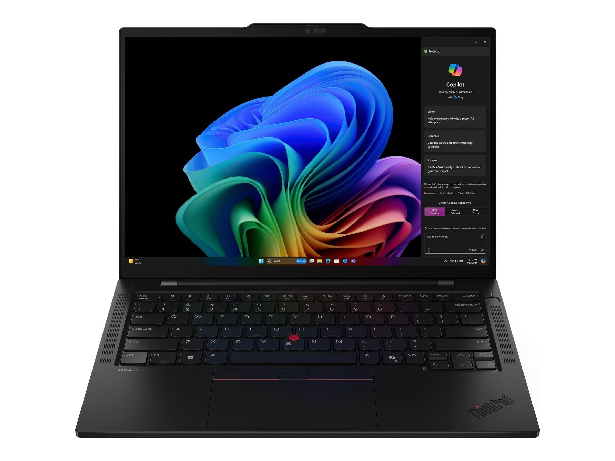 Lenovo Thinkpad T14s Gen 6 - 14" | Core Ultra 5 | 16GB | 512GB Bærbar Sort 21R1005EMX