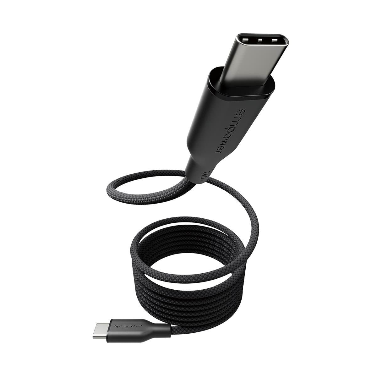 empower by PanzerGlass Magnetic 240W USB-C to USB-C Cable | USB 2.0 | 1.5M | Space Black