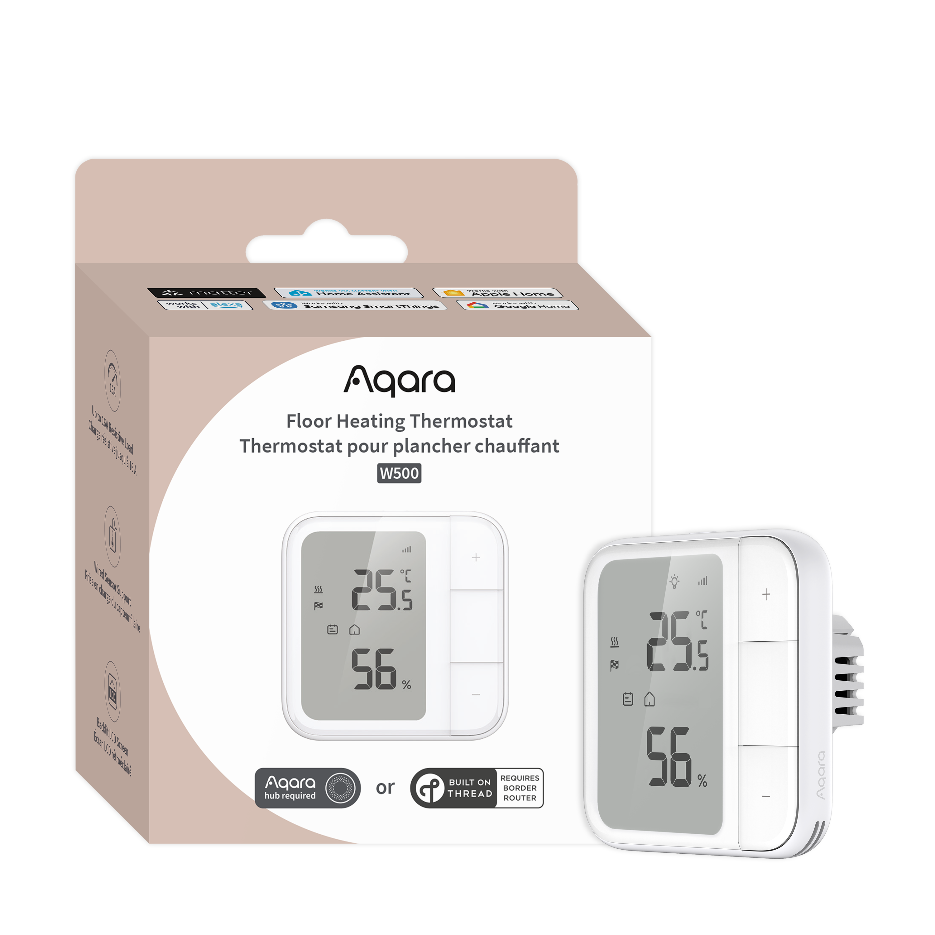 Aqara Gulvvarmetermostat W500 Smart Home UT-A01D