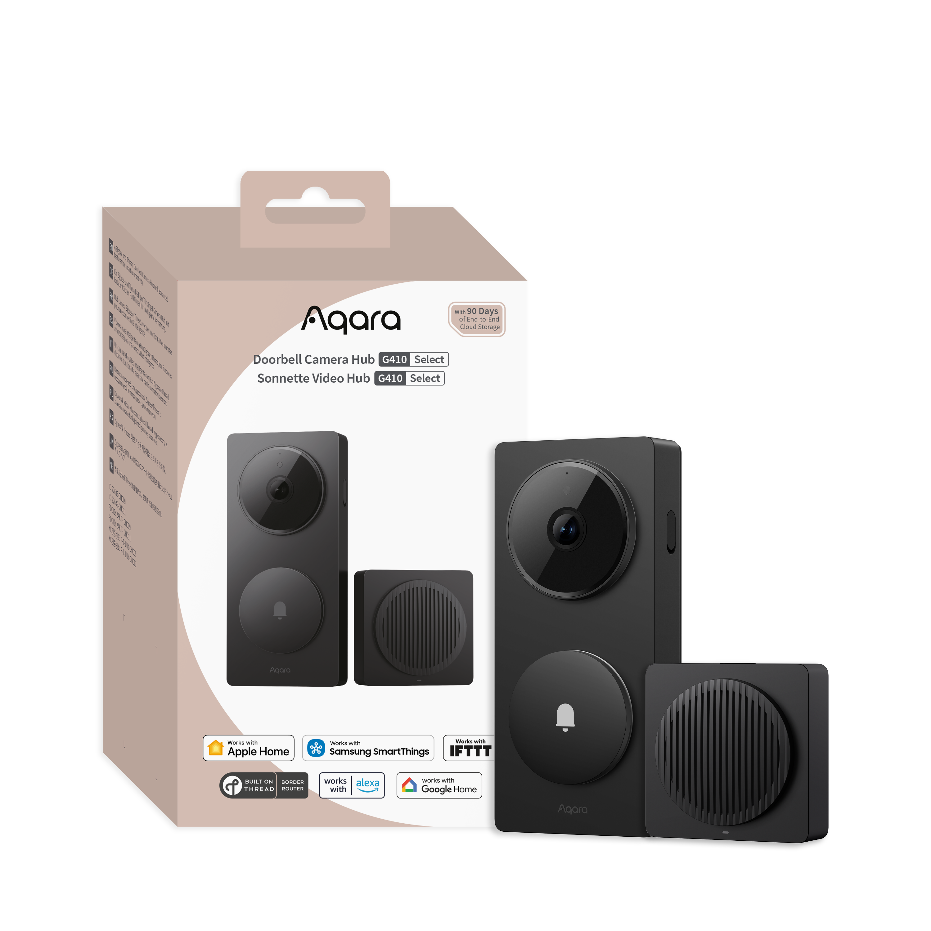 Aqara Dørklokkekamera Hub G410 Select, Sort Smart Home CH-C09D-B