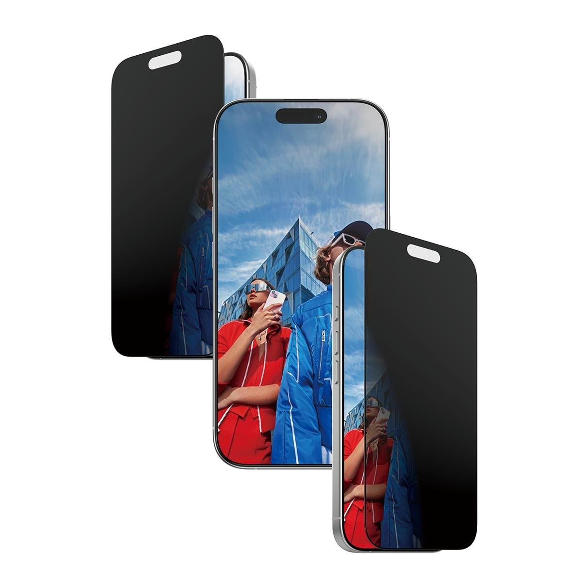 PanzerGlass 2-Way Privacy Screen Protector iPhone 17 | iPhone 16 Pro | Ultra-Wide Fit w. EasyAligner