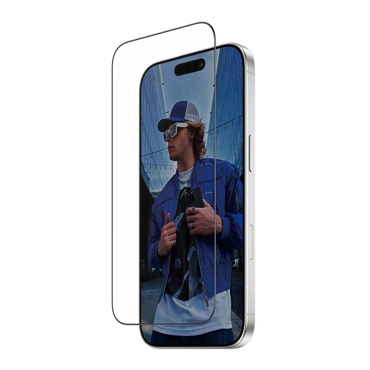 PanzerGlass Screen Protector w. Black Frame iPhone 17 | iPhone 16 Pro | Ultra-Wide Fit w. FASTFIT IN-A-BOX Beskyttelsesglas PG48418