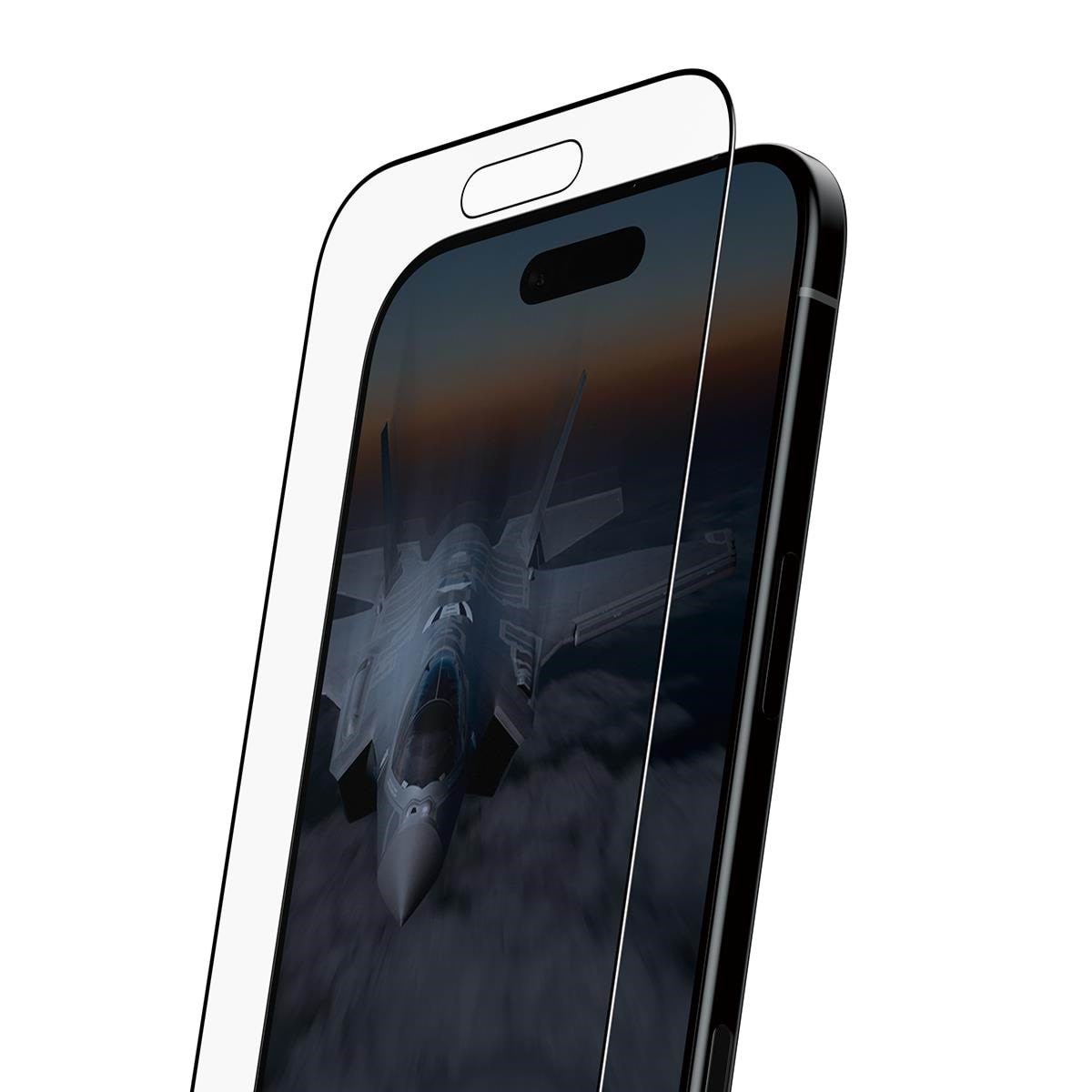 PanzerGlass Stealth Screen Protector w. Black Frame iPhone Air | Ultra-Wide Fit w. FASTFIT IN-A-BOX