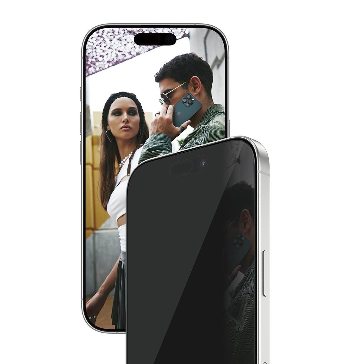 SAFE by PanzerGlass Privacy Screen Protector iPhone 17 | iPhone 16 Pro | Ultra-Wide Fit w. EasyAligner