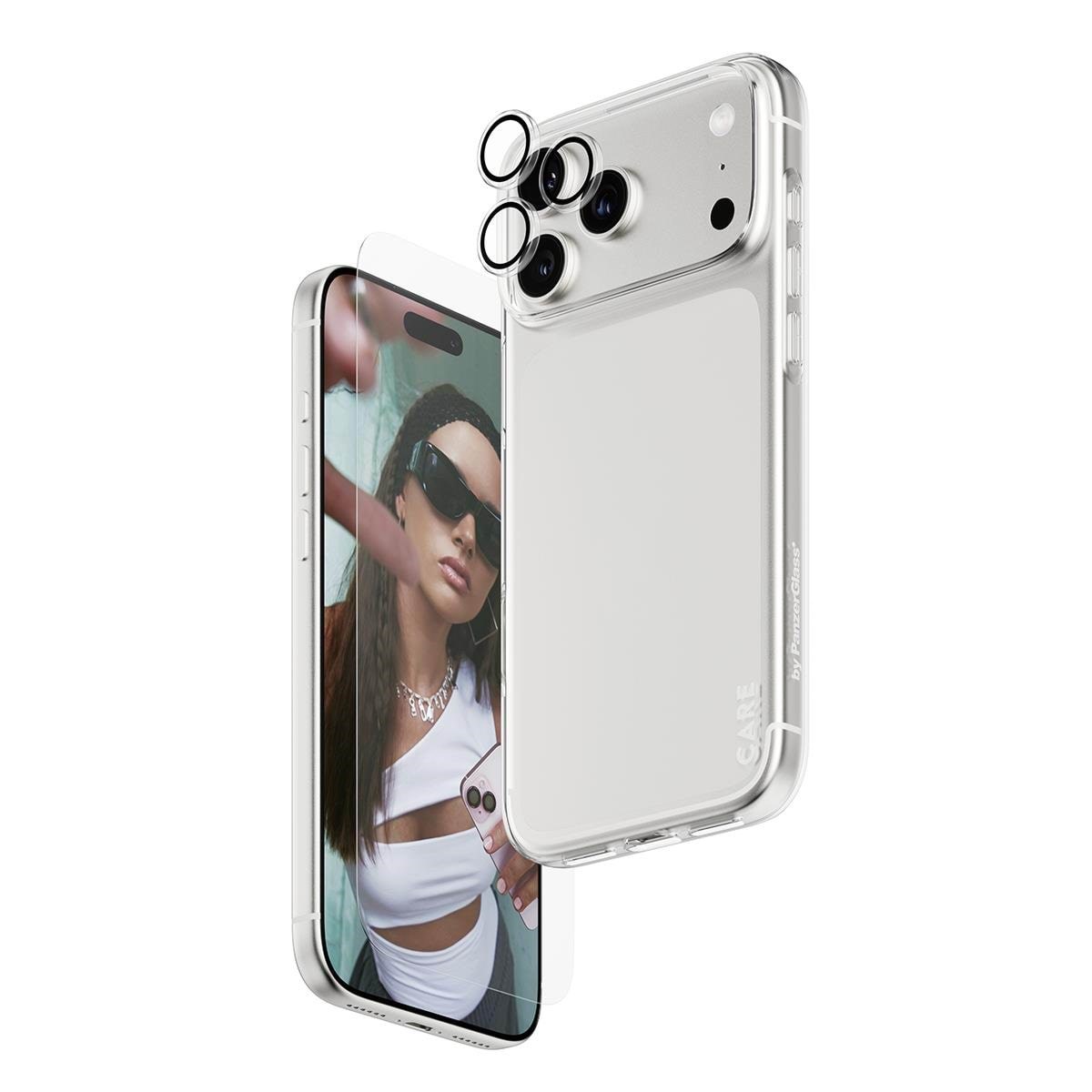 SAFE by PanzerGlass 3-in-1 Fashionable Combo Bundle iPhone 17 Pro Max Beskyttelsesglas CR60725