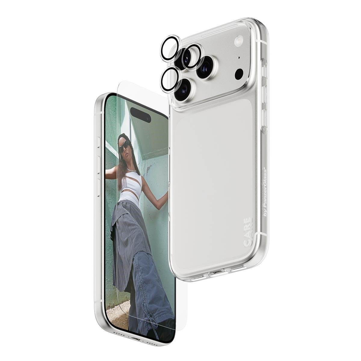 SAFE by PanzerGlass 3-in-1 Fashionable Combo Bundle iPhone 17 Pro Beskyttelsesglas CR40572