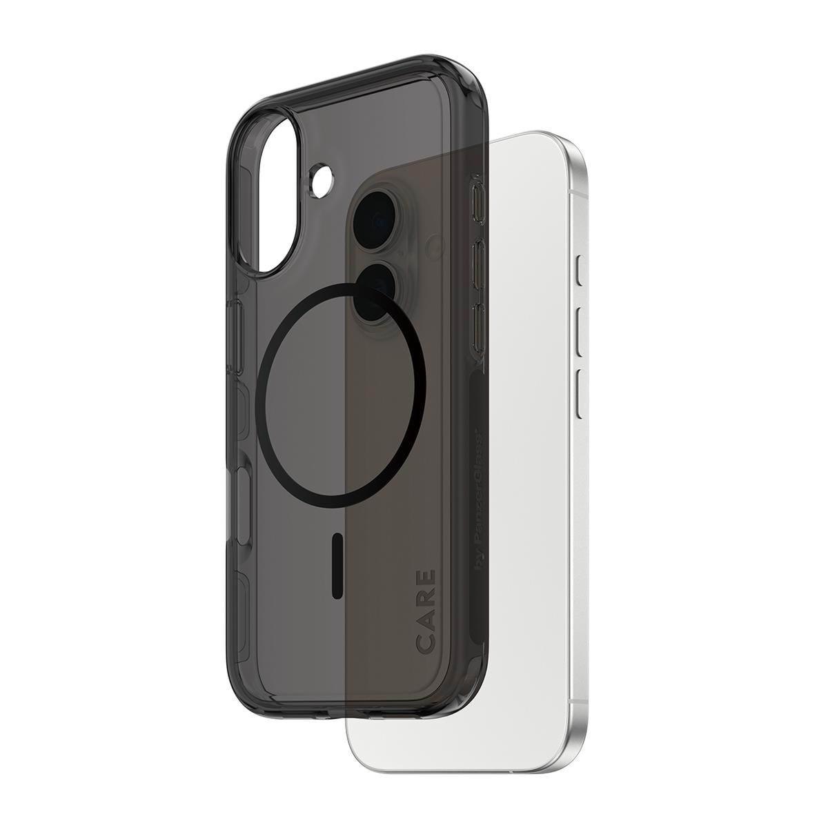 CARE by PanzerGlass Flagship Case Urban Explorer Smokey w. Black MagSafe iPhone 17 Mobilcover CR97739