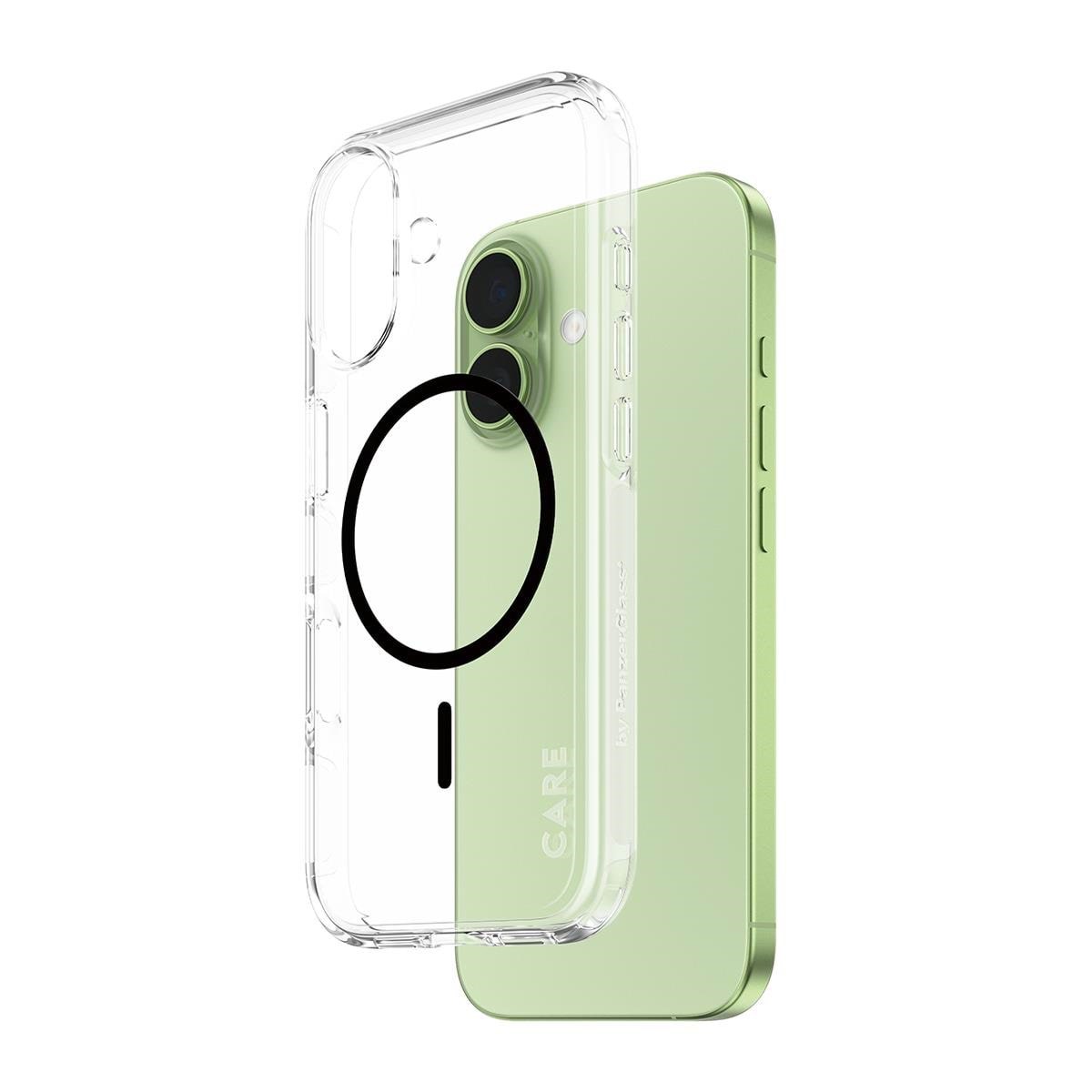 CARE by PanzerGlass Flagship Case Transparent Urban Explorer w. Black MagSafe iPhone 17 Mobilcover CR85101