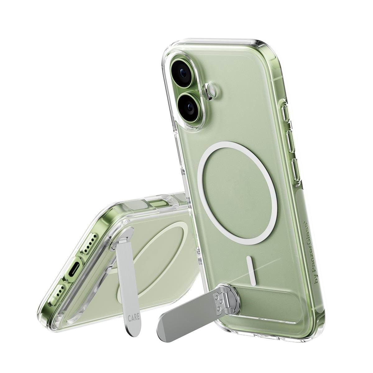 CARE by PanzerGlass Feature Case Transparent w. Kickstand & MagSafe iPhone 17 Mobilcover CR33770