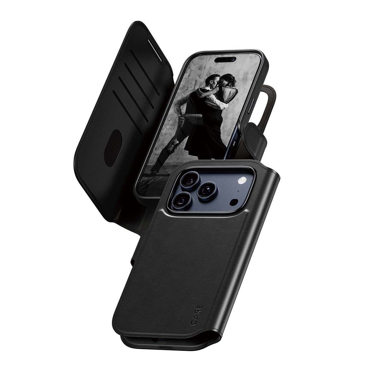 CARE by PanzerGlass Feature Case Tango Two-in-One Wallet w. MagSafe iPhone 17 Pro Mobilcover CR75454