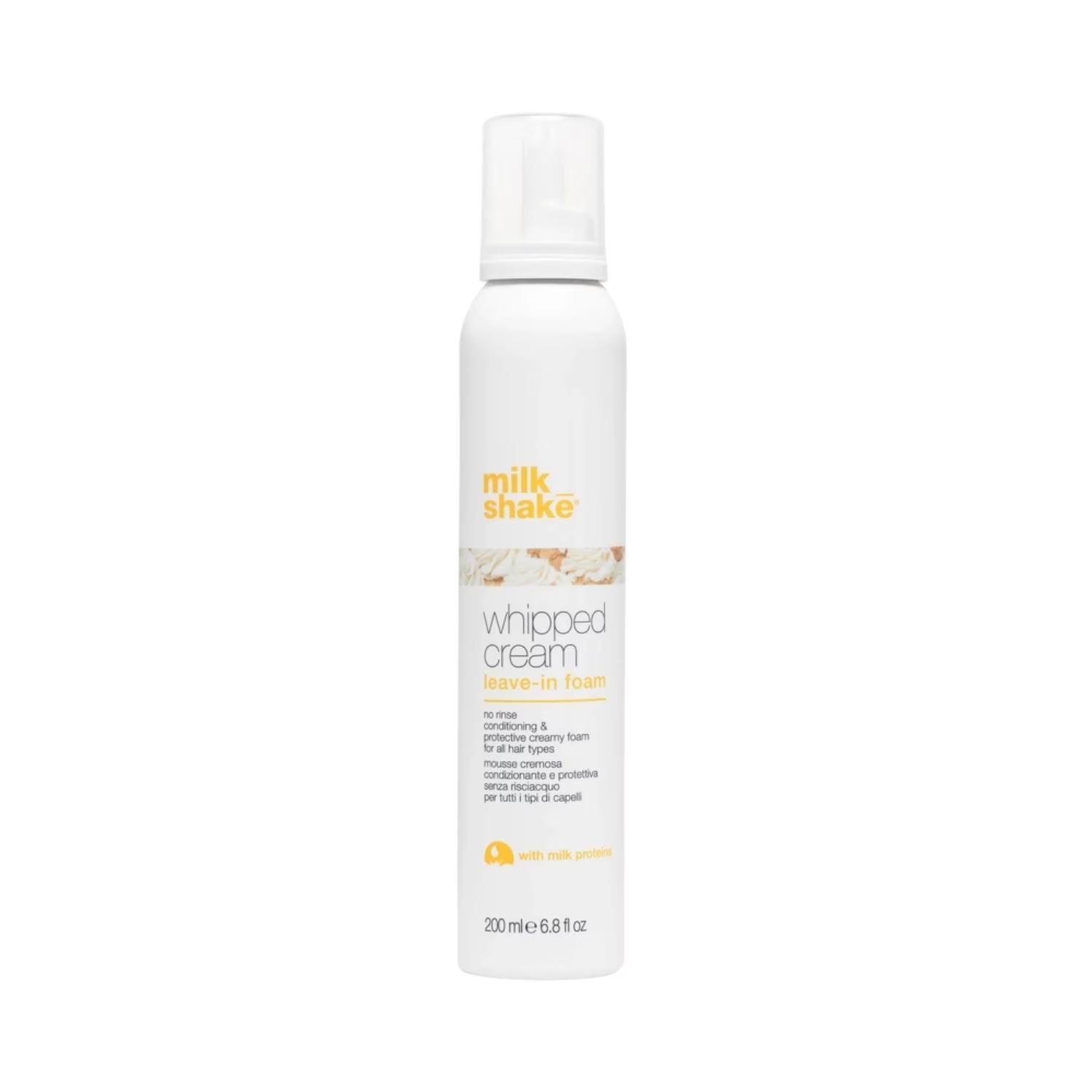 Whipped Cream Milk Proteins Hair Leave-In Foam Conditioner For Hydration 200 ml
