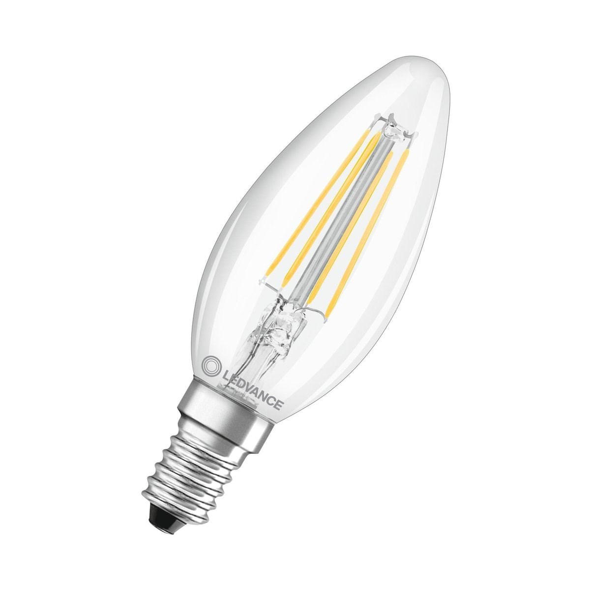 Osram LED pære Kerte Filament 470lm 4,8W/827 (40W) Klar Dæmpbar E14 Lyskilde 4099854067532