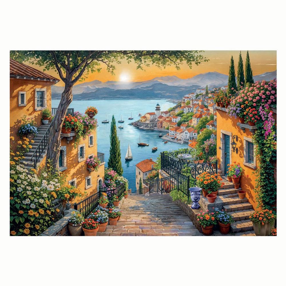 Clementoni Puslespil HQC Steps to The Harbor, 1500 brikker 2D Puslespil