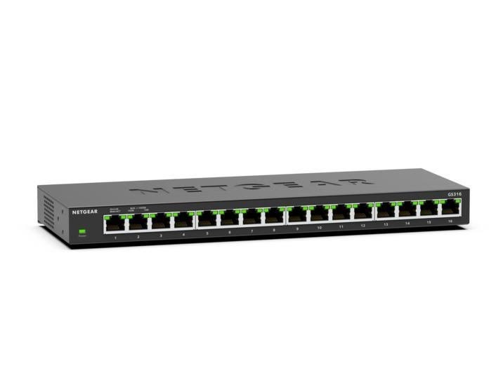 Netgear GS316v3 16-Port Gigabit Ethernet Unmanaged Essentials Switch Switch GS316-300EUS
