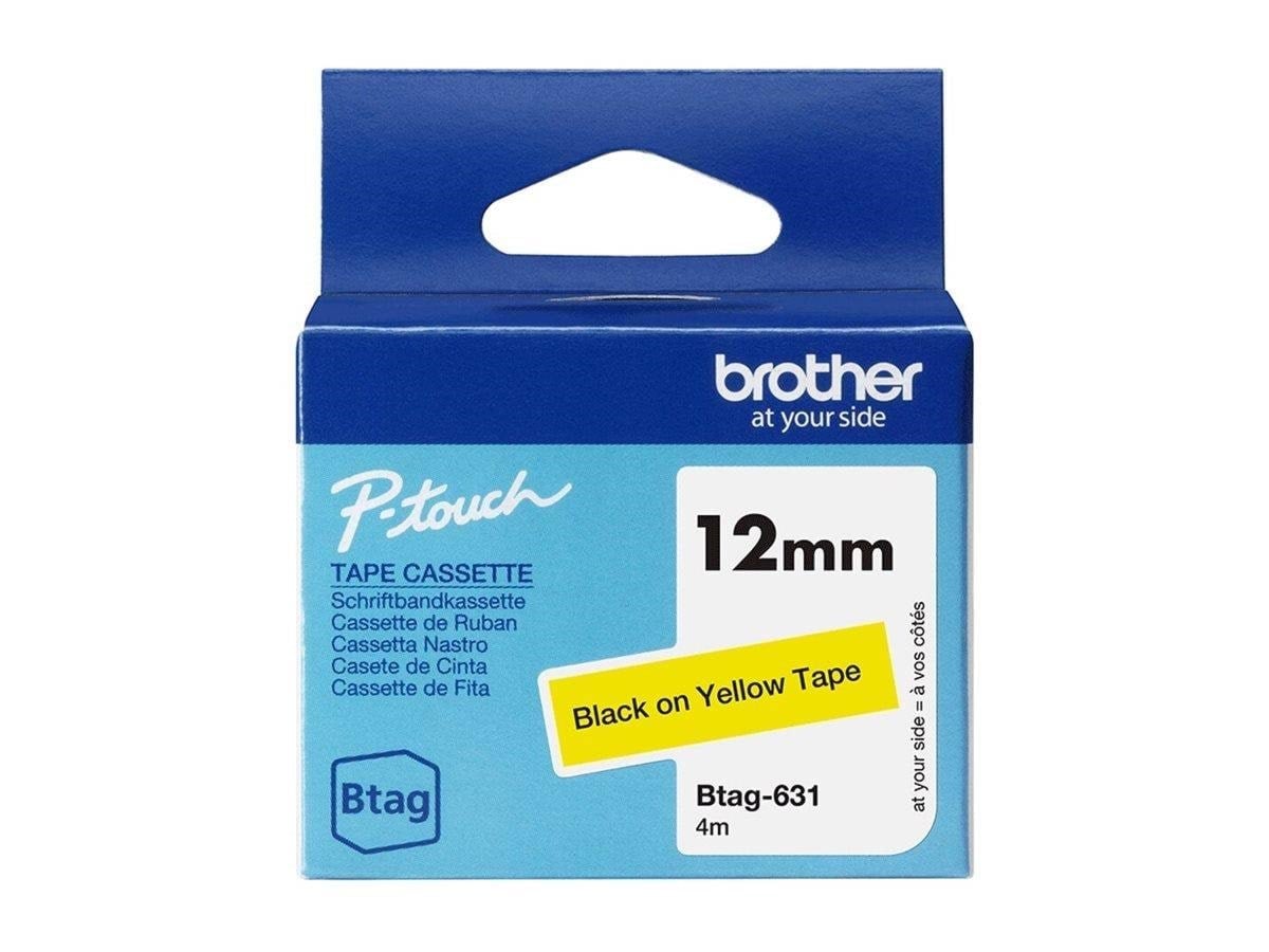 Brother BTAG-631 - label tape - 1 cassette(s) - Roll (1.2 cm x 4 m) Fotopapir BTAG631