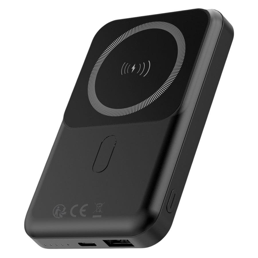 Forever MATB-100 22.5W 10.000 mAh Magsafe Powerbank Black - 10000 mAh Powerbank Sort GSM173081