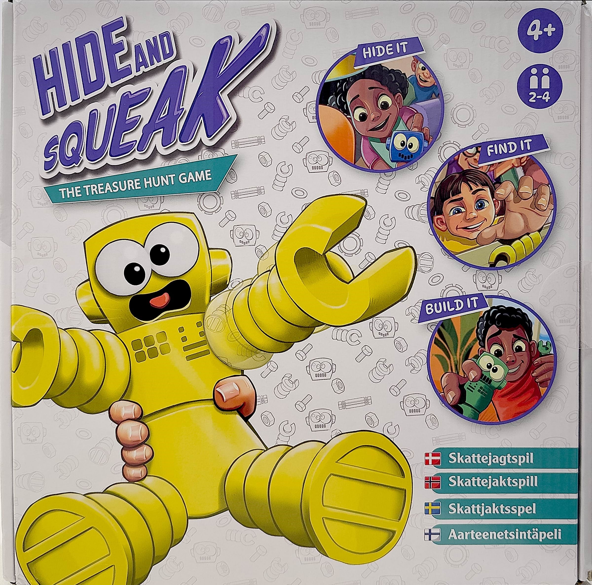 Liniex Hide and Squeak Robot game Brætspil 70122