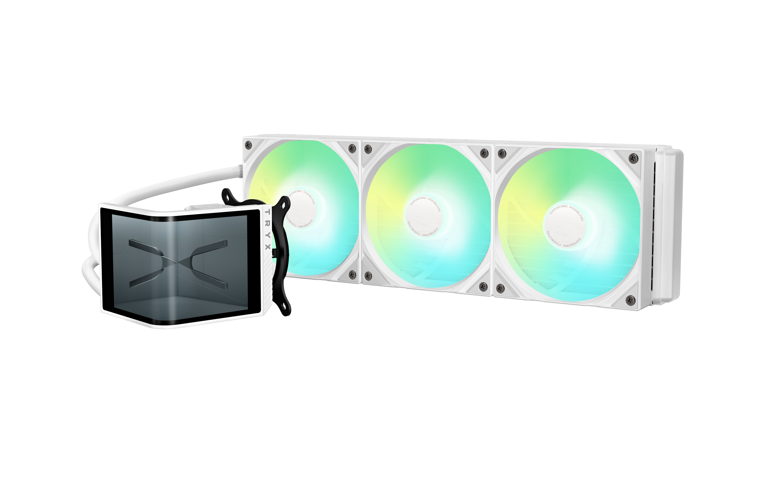 Tryx PANORAMA SE 360 mm White - CPU Vandkøling - Max 28 dBA Cpu Køler Hvid med RGB L-P360L-AM3M-G0W