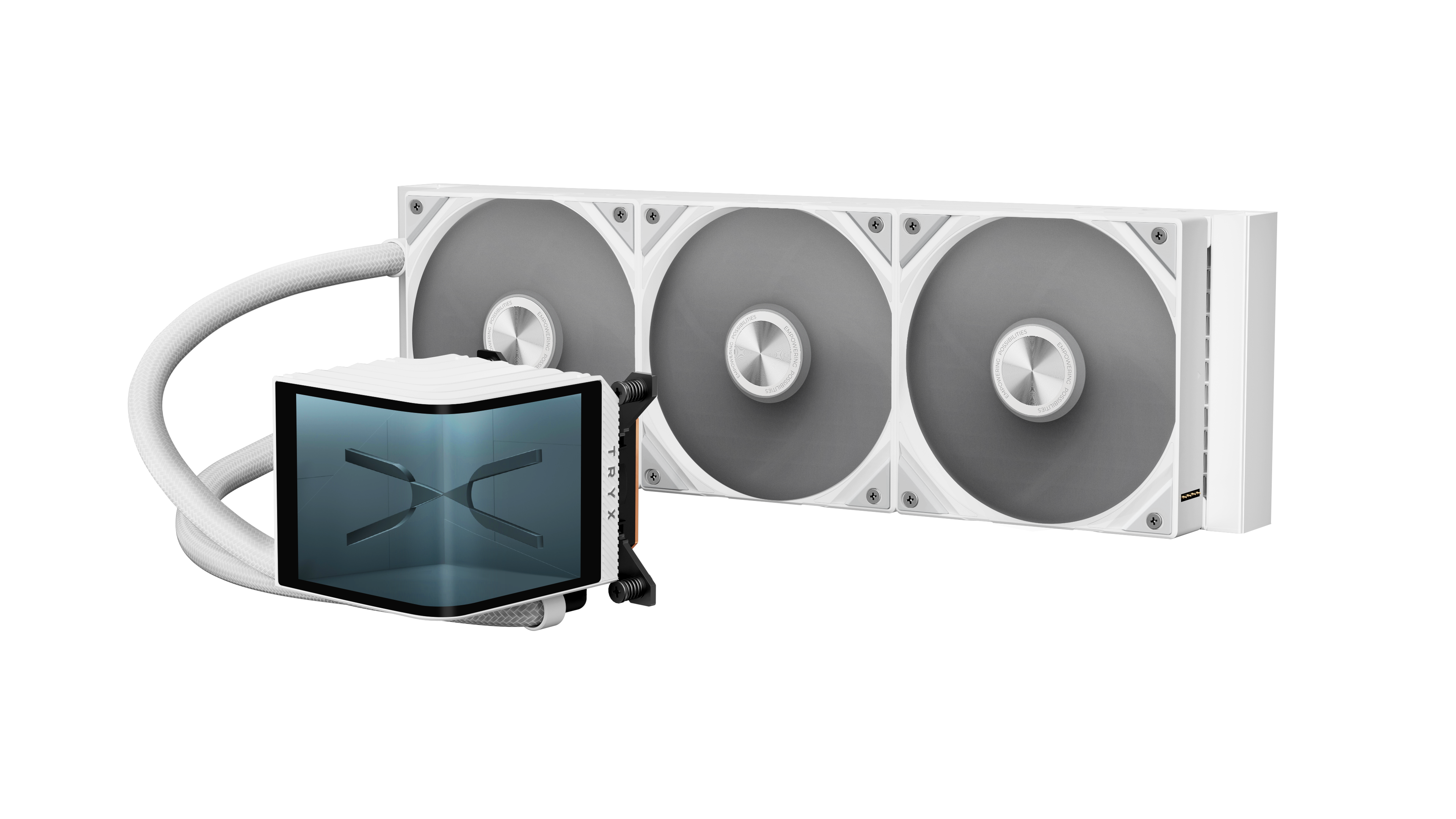 Tryx PANORAMA Upgraded 360mm AIO White - CPU Vandkøling - Max 28 dBA Cpu Køler Hvid L-P360N-DS3M-G1W