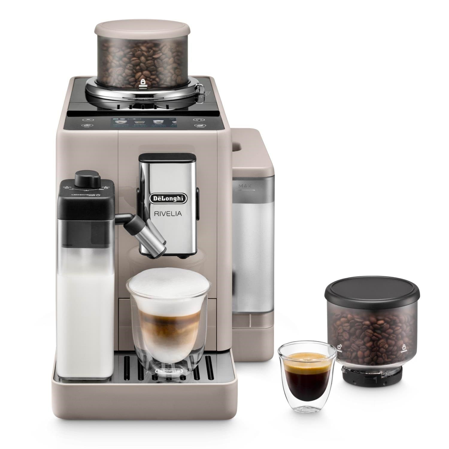 DeLonghi De’Longhi Rivelia EXAM440.55.BG Kaffemaskine Beige 0132215474