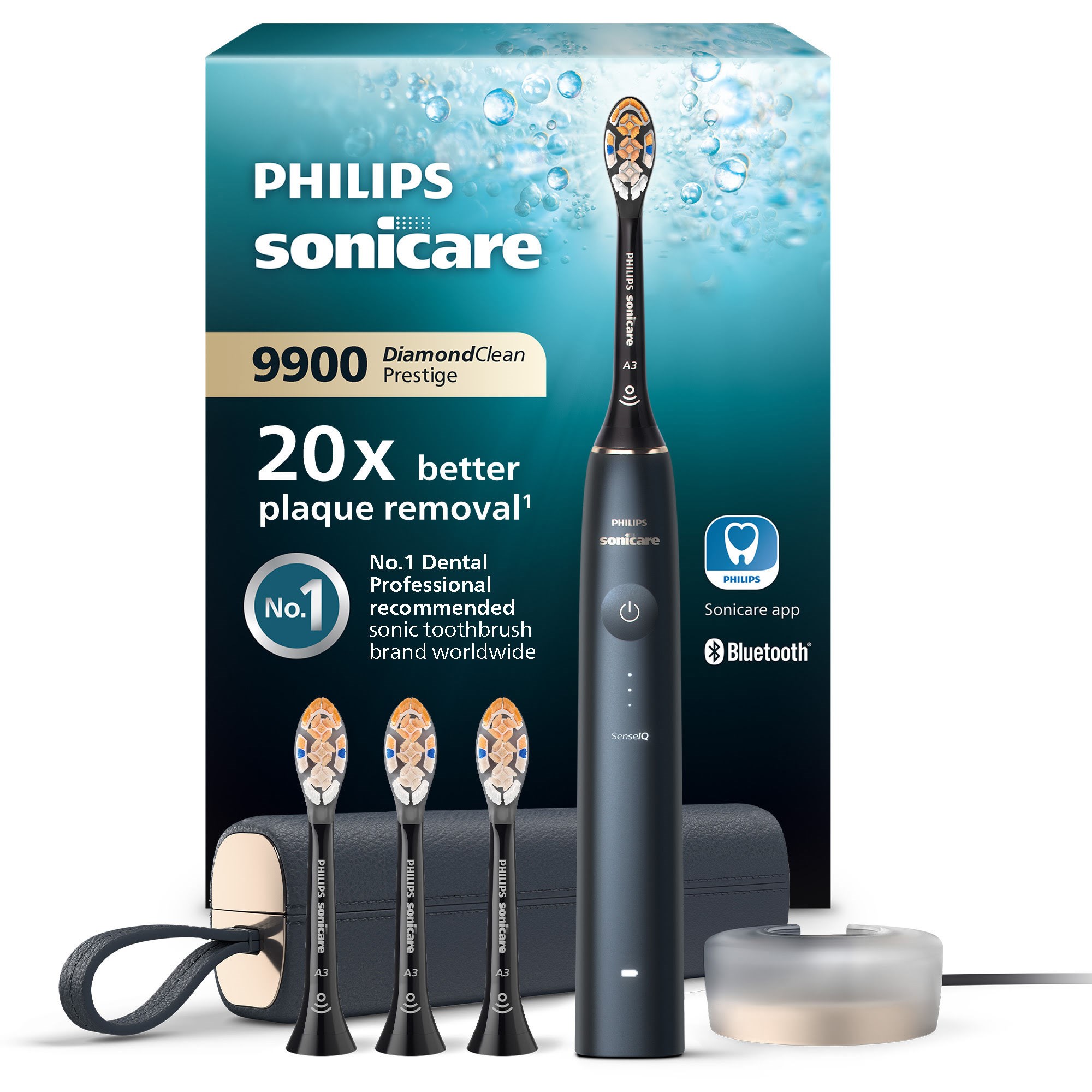 Philips Eltandbørste Sonicare DiamondClean Prestige 9900 HX9992/45 El Tandbørste