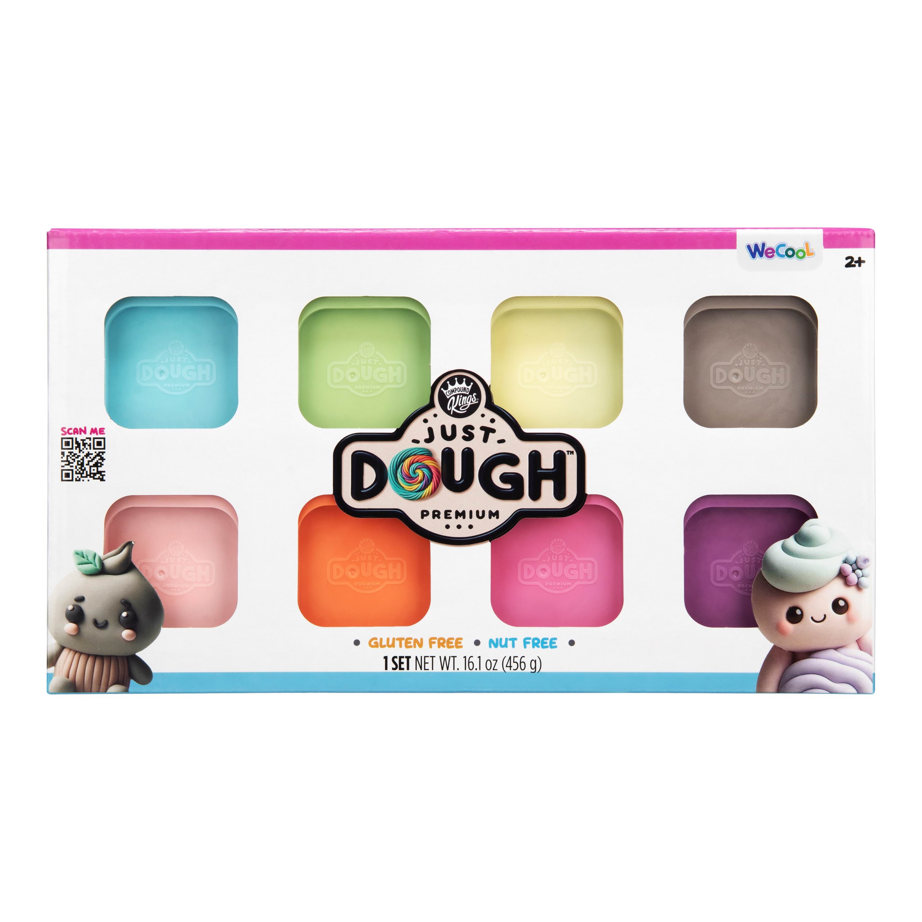 Just Dough Modellervoks, 8 stk, 568 g, pastelfarver Konstruktionslegetøj 40380