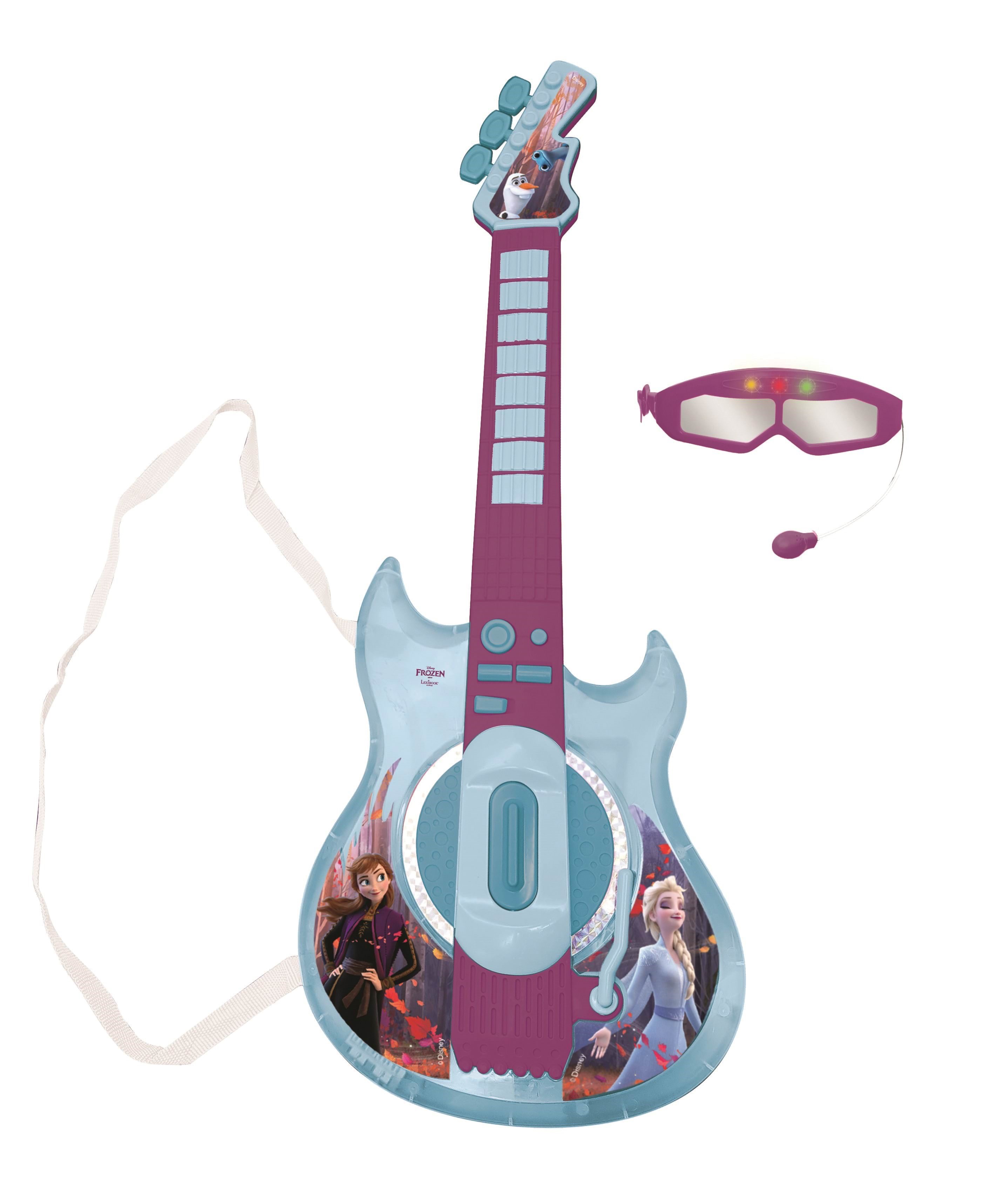 Frozen Electronic Lighting Guitar with Mic in glas Musik 90240
