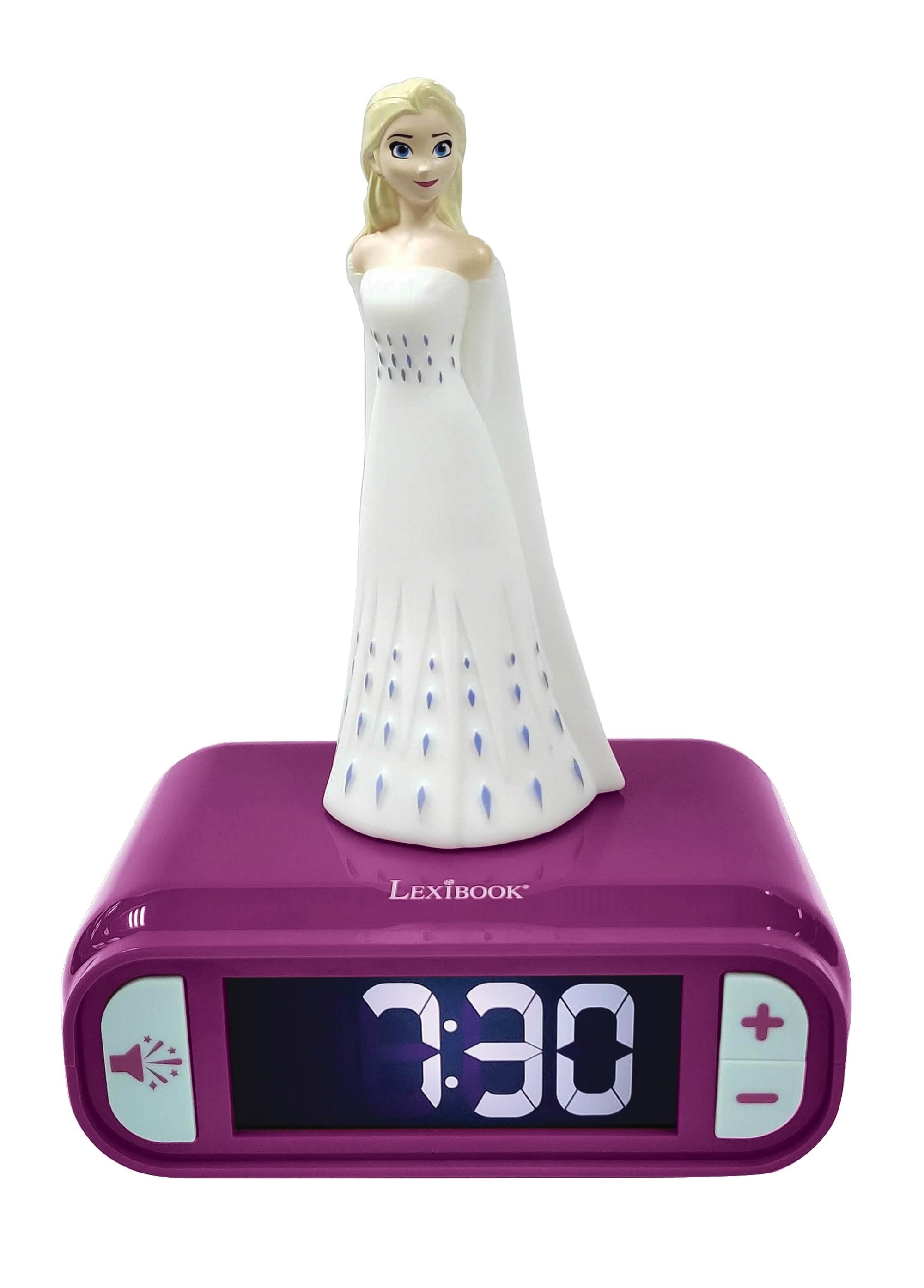 Frozen Alarm Clock with Night Light 3D design Elsa Børneværelse 80101