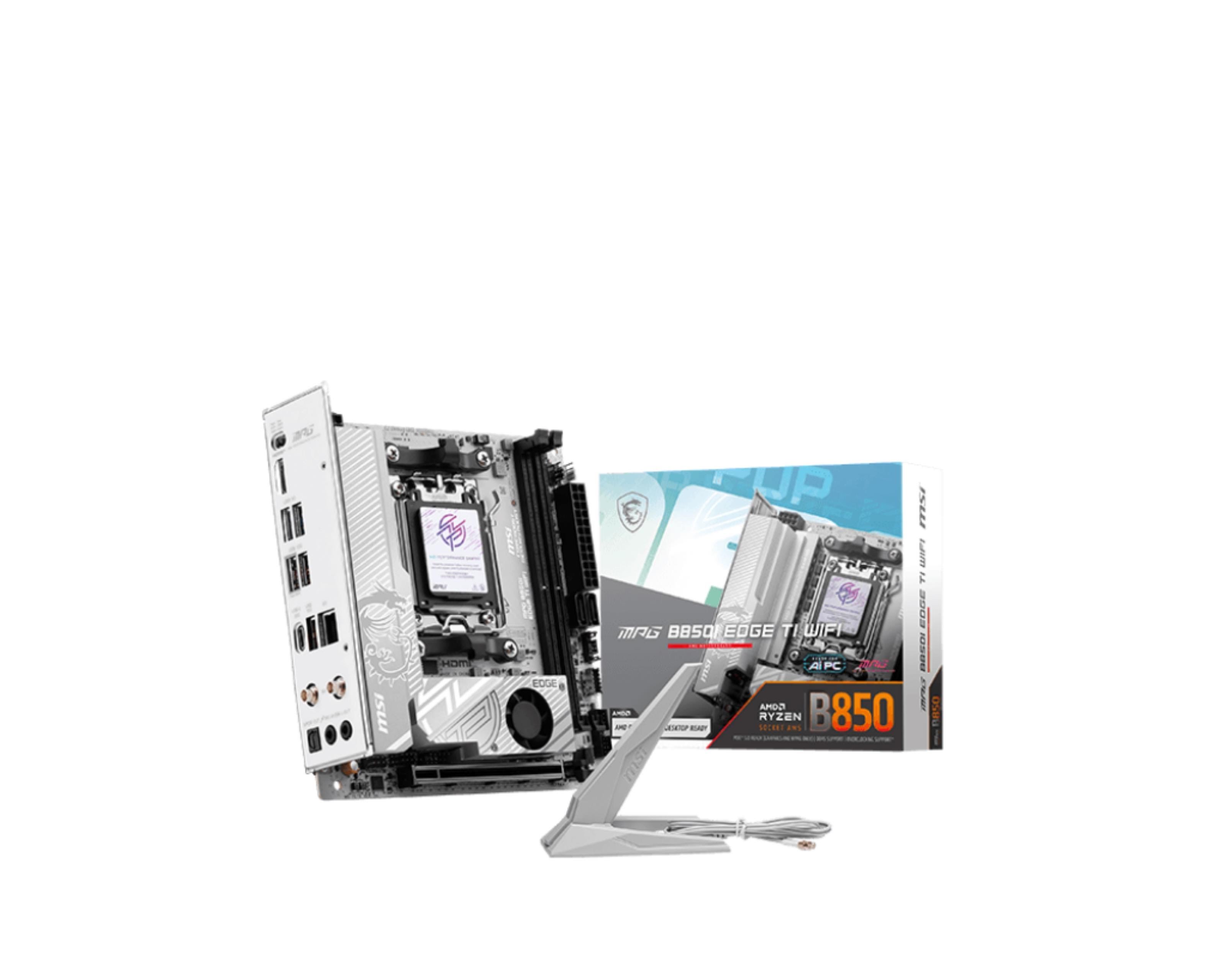 MSI MPG B850I EDGE TI WIFI Bundkort - AMD B850 - AMD AM5 - DDR5 RAM - Mini-ITX