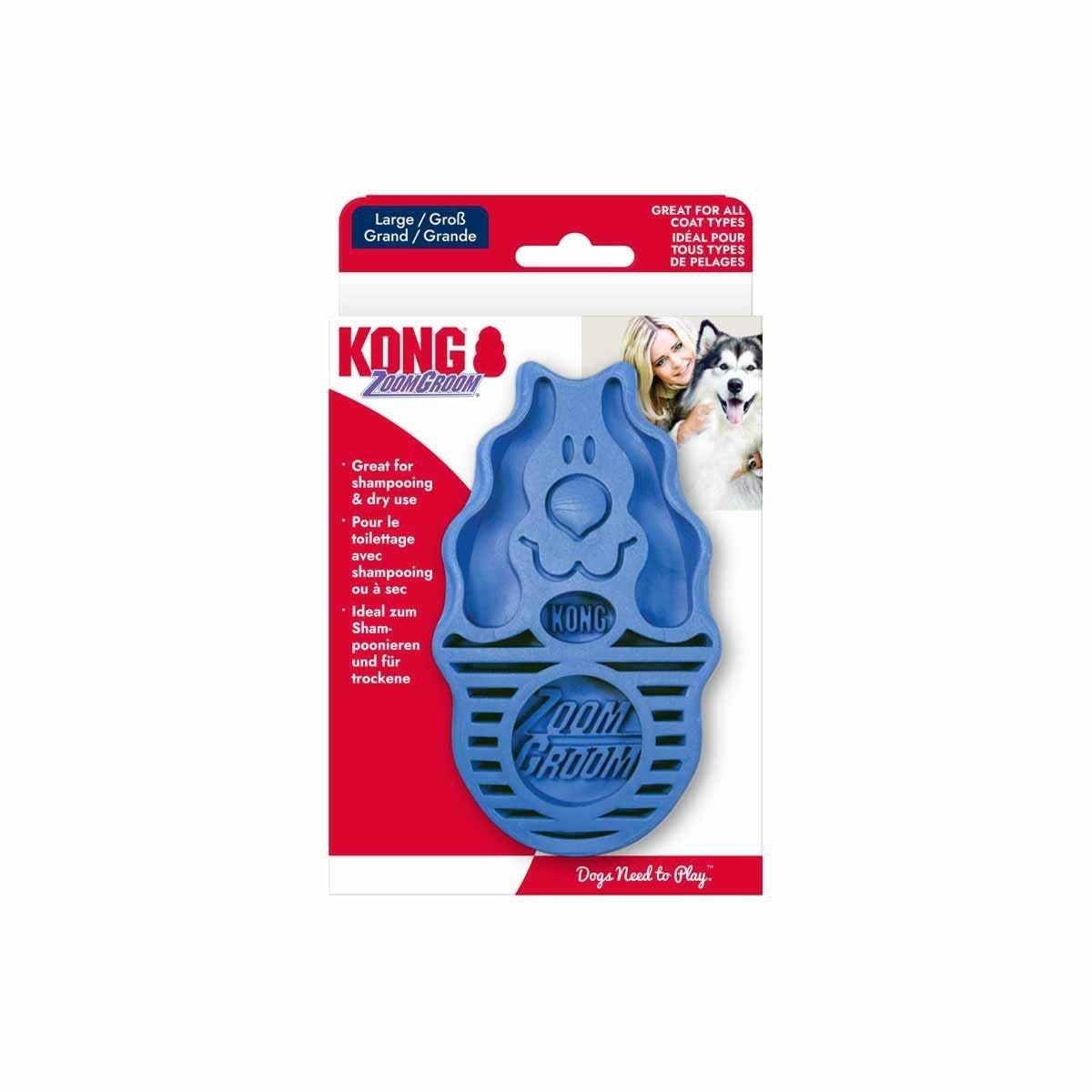 KONG - ZoomGroom - Boysenberry - 12x7.5x4.5cm Hundeudstyr 634.7954