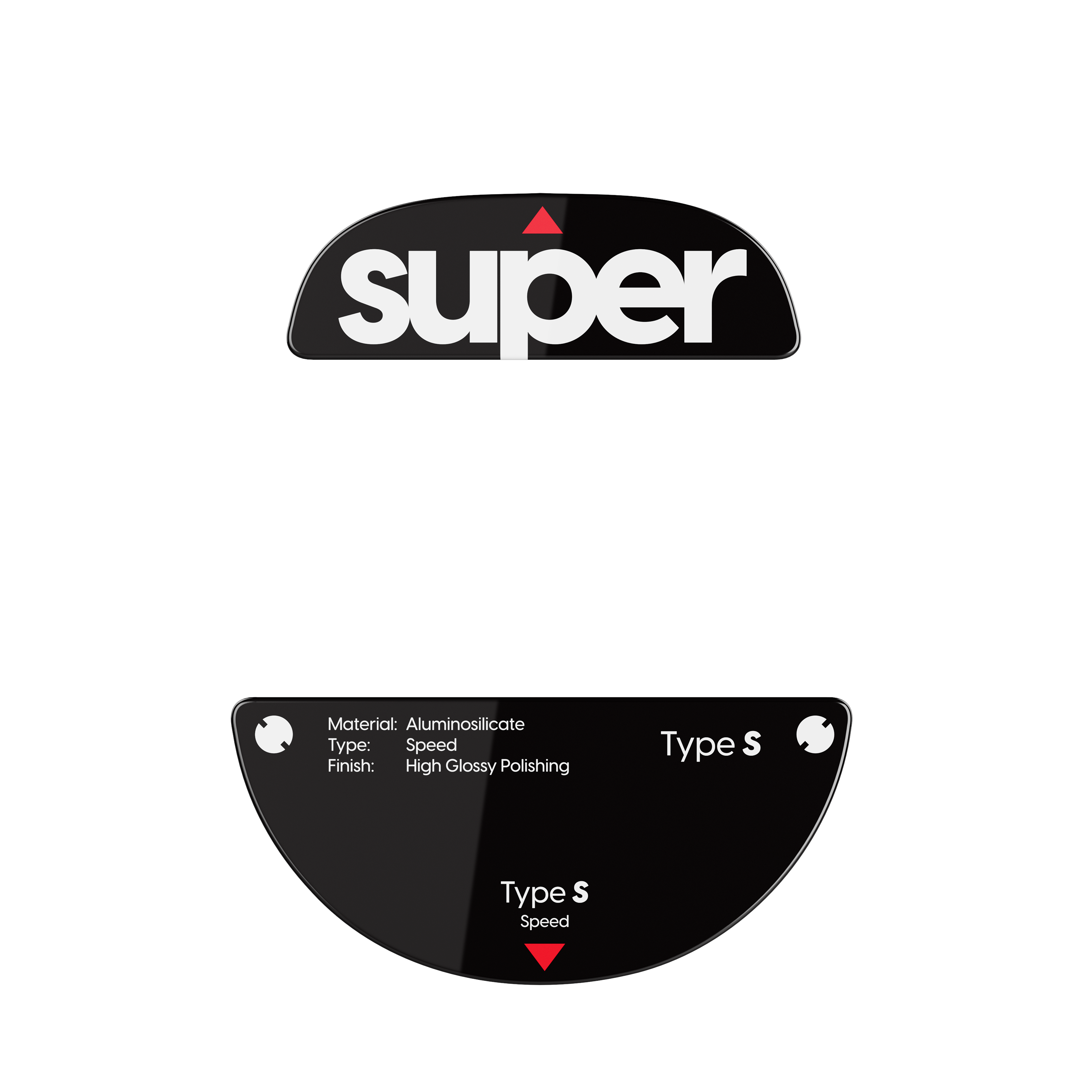 Pulsar Superglide Type-S for TenZ Signature Musemåtte Sort PTZSGSB