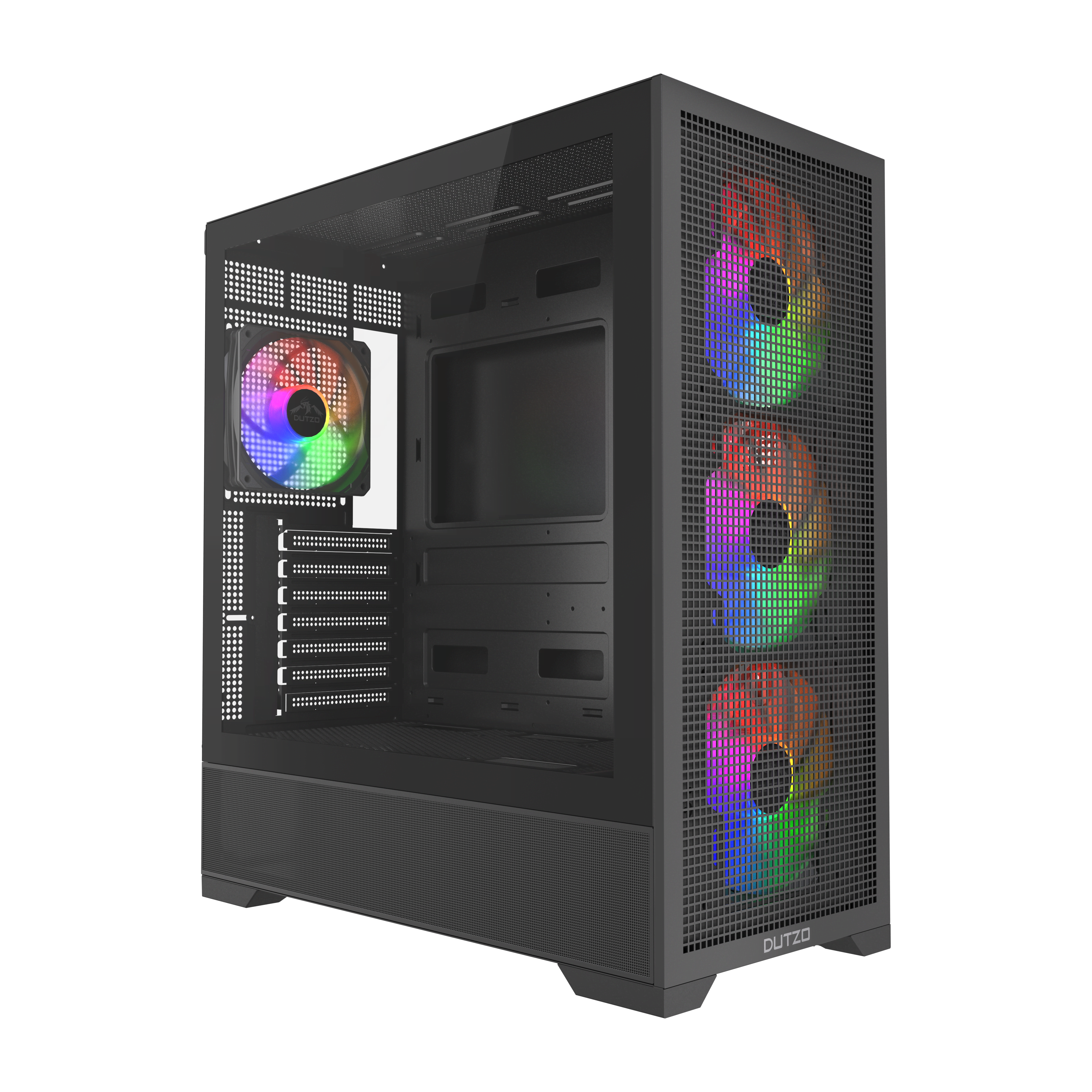 DUTZO C740 Airflow ARGB - Kabinet - Miditower - Sort Kabinet C740_AIR_ARGB-B