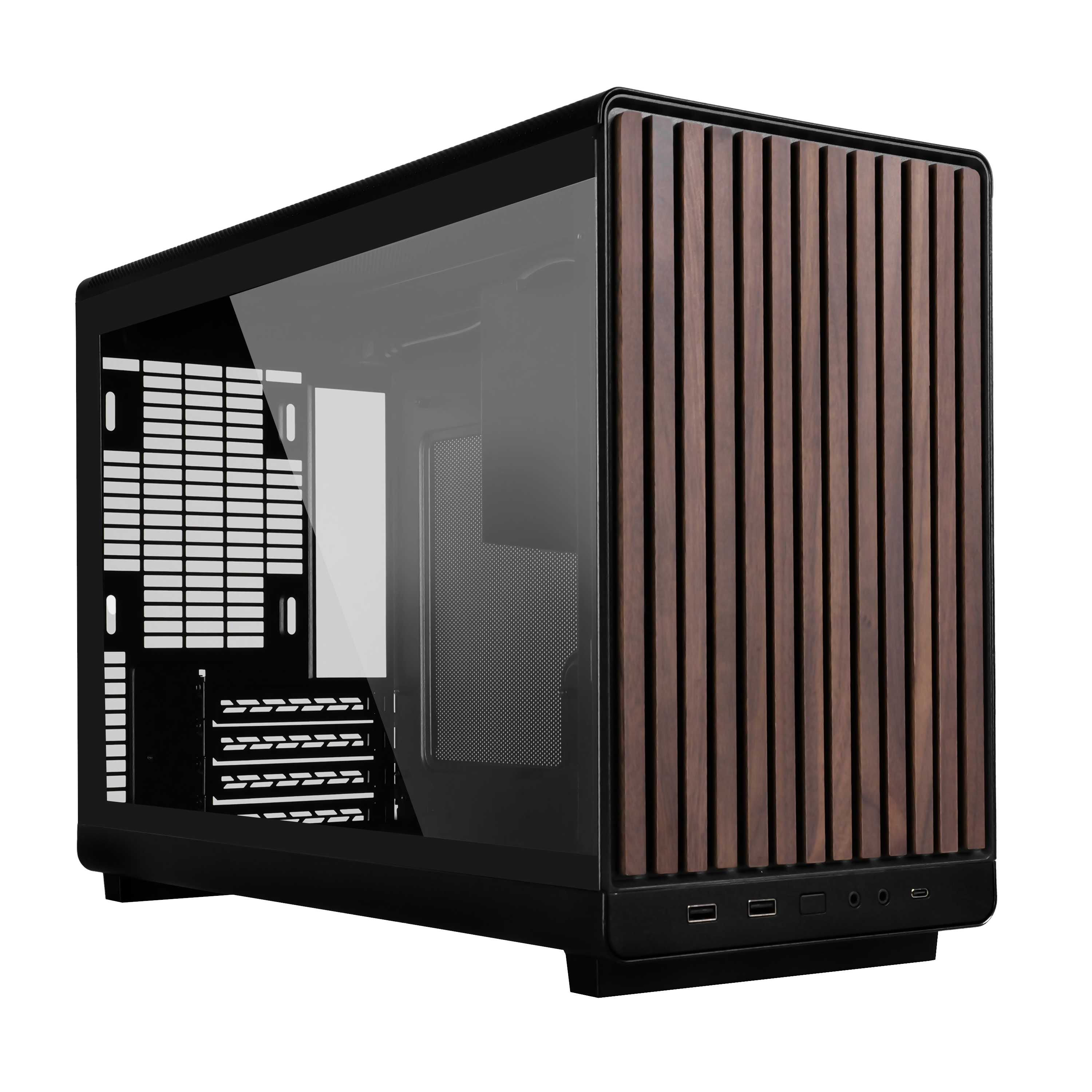 Lian Li A3 Wood Black - Kabinet - Minitower - Sort Kabinet G99.A3X-WDG.00
