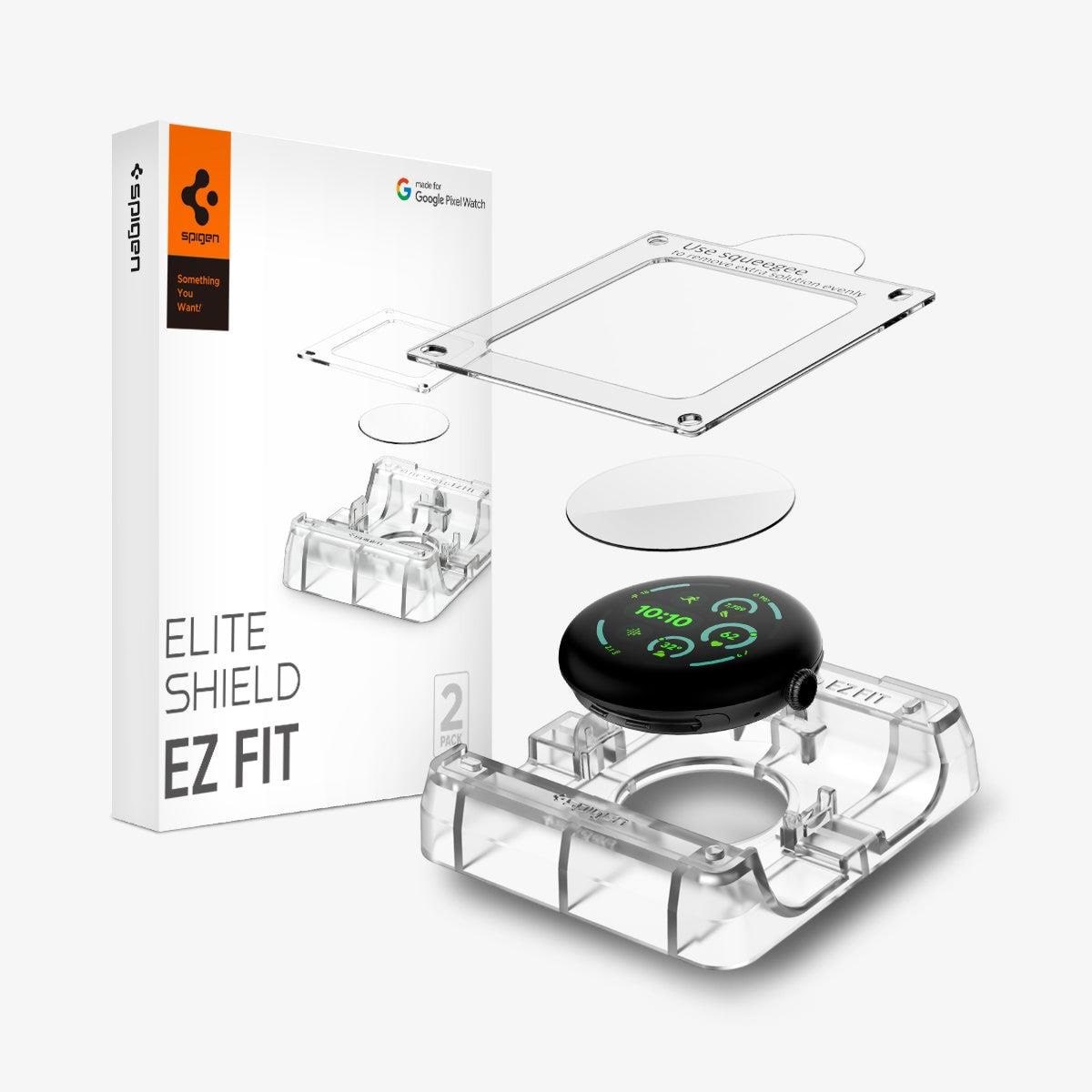 Spigen EliteShield EZ Fit 2 Pack - Google Pixel Watch 4/ 3 (41mm) Beskyttelsesglas AFL08524