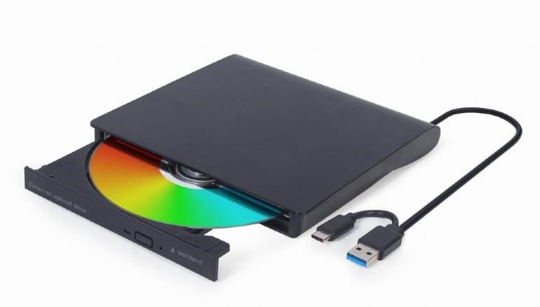 Gembird DVD-USB-031 - Ekstern - DVD-RW (Brænder) - USB 3.1 Gen 1 - Sort Eksternt Drev