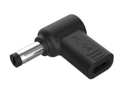 Conceptronic - power adapter - 24 pin USB-C to DC jack 5.5 x 2.5 mm Strømkabel Sort ABBY15PC04