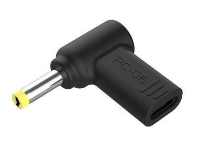 Conceptronic - power adapter - 24 pin USB-C to DC jack 4.0 x 1.7 mm Strømkabel Sort ABBY15PC06