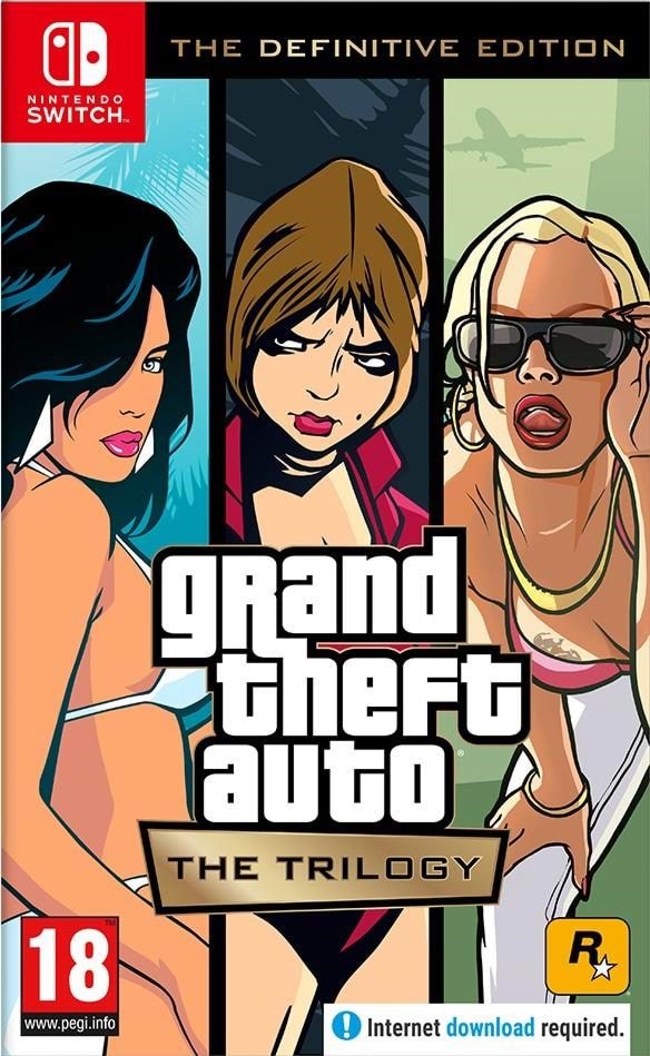 Grand Theft Auto: The Trilogy (The Definitive Edition) - Code in a Box - Nintendo Switch - Action Spil 5026555072236
