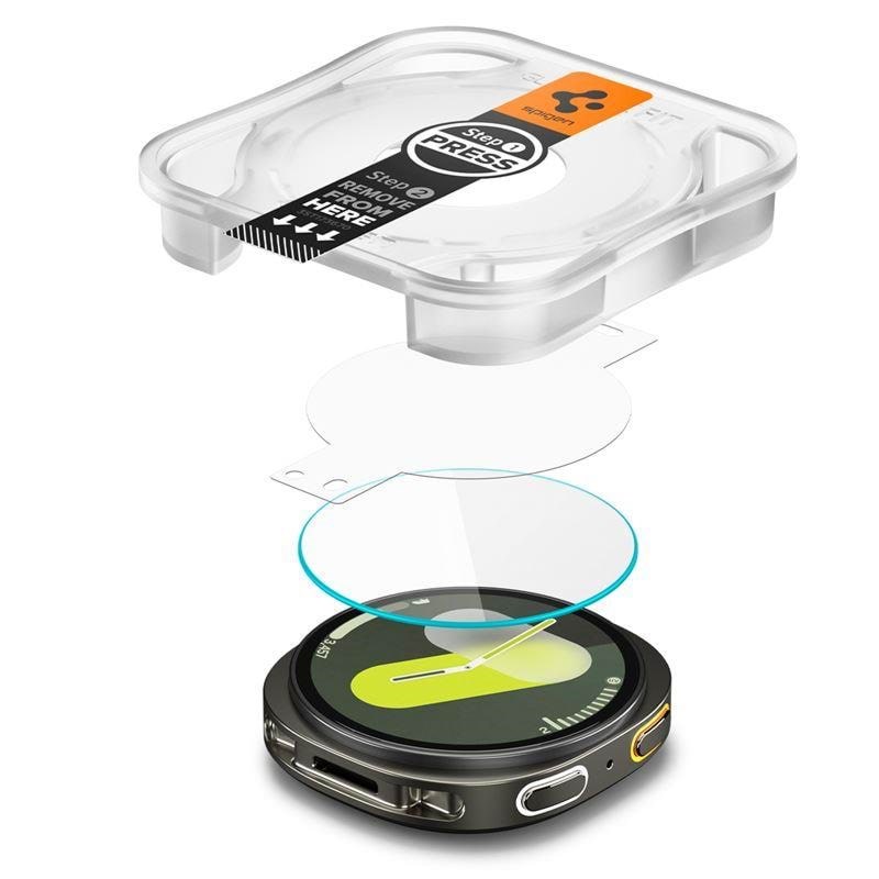 Spigen Glass tR EZ Fit 2 Pack - Samsung Galaxy Watch 8 (40mm) Smartwatch Tilbehør AGL09874