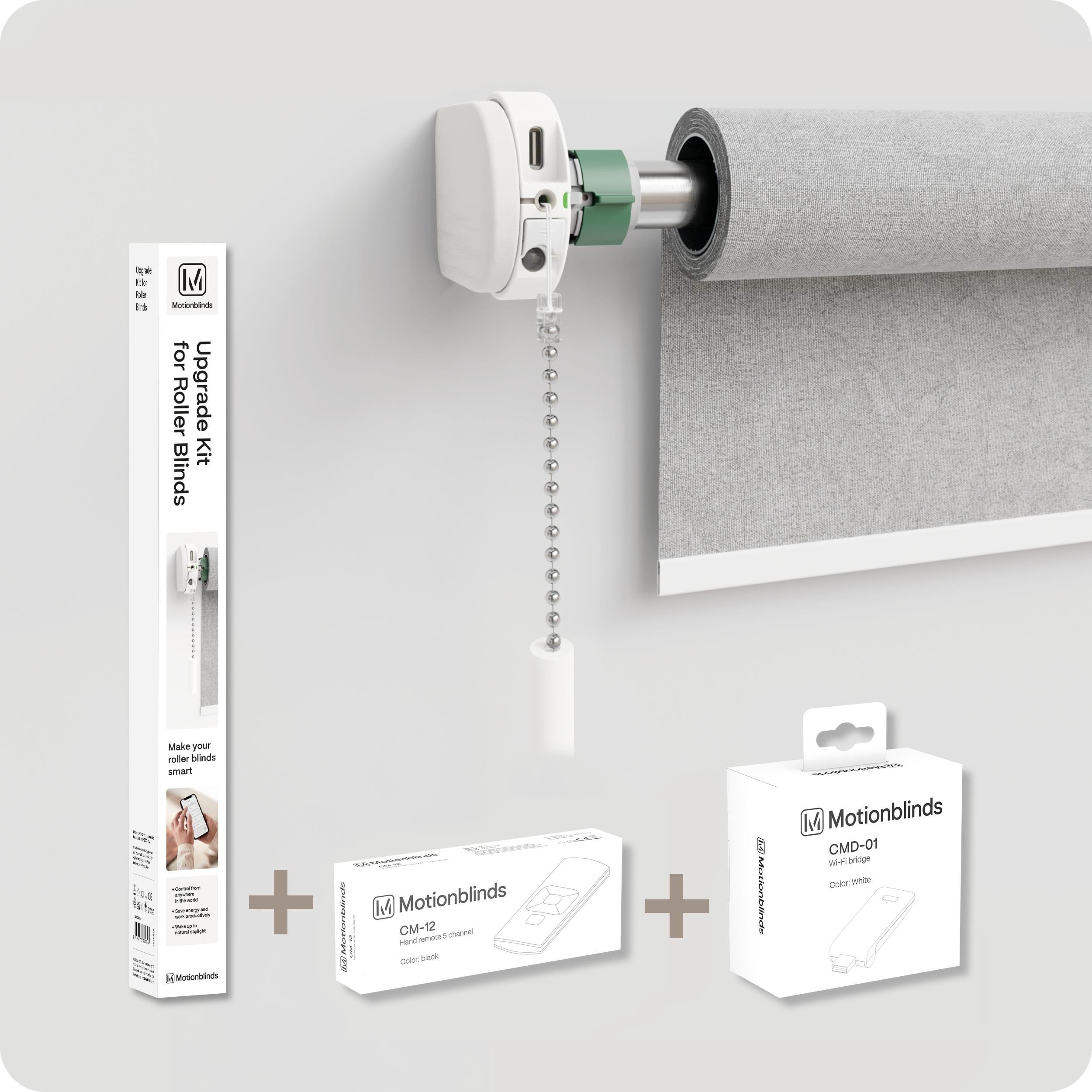 MotionBlinds Upgrade Kit starterkit (Upgrade Kit for roller blinds + bridge + 1C remote)