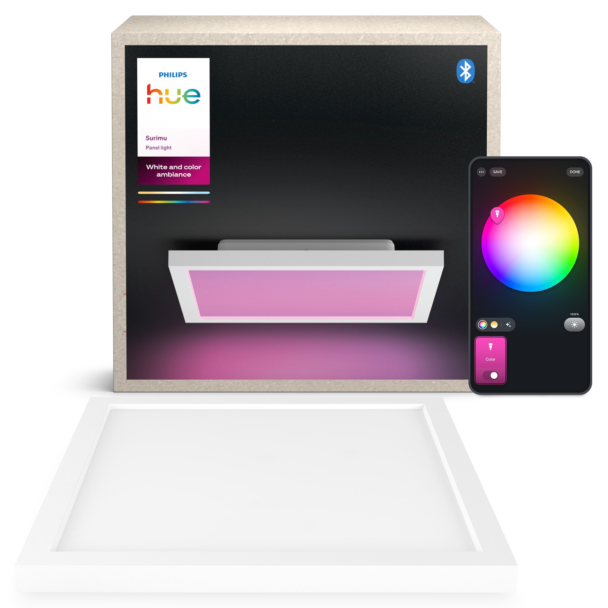 Philips Hue Surimu Panel Square 30 x 30 cm 25W Smart Home 929003598002