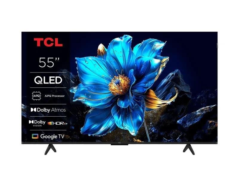 TCL 55" Fladskærms TV QLED 4K Dolby Vision 55T69C Fjernsyn Sort