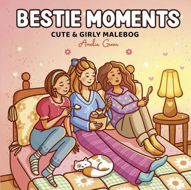 Bestie Moments: Cute & Girly malebog - Hobby - Hæftet Hobby 9788776430474