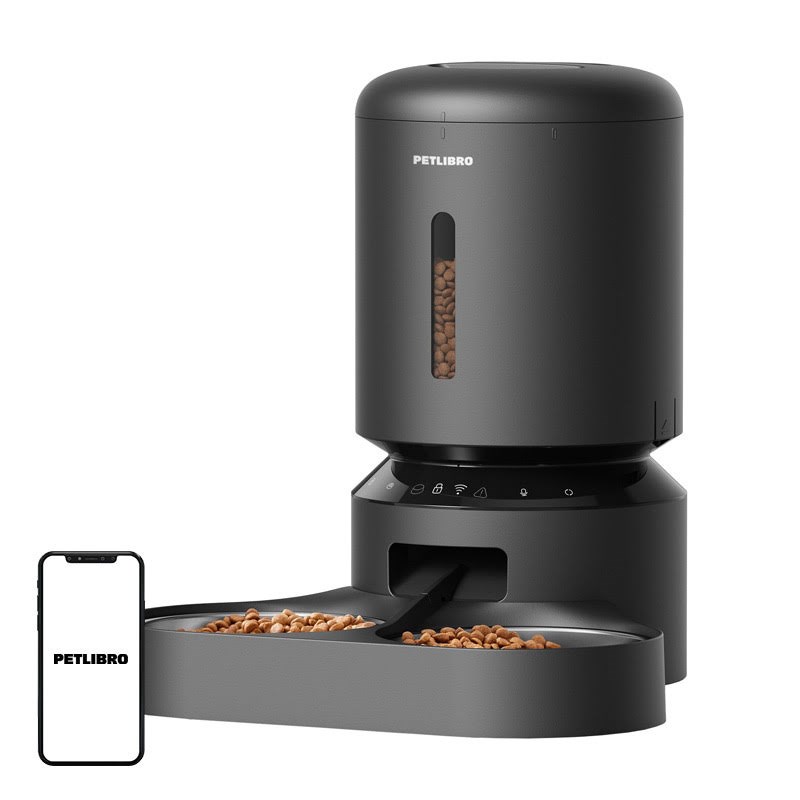 Petlibro Granary WiFi Feed Dispenser 5L Double Bowl Black Katteudstyr PL-AF103-36B