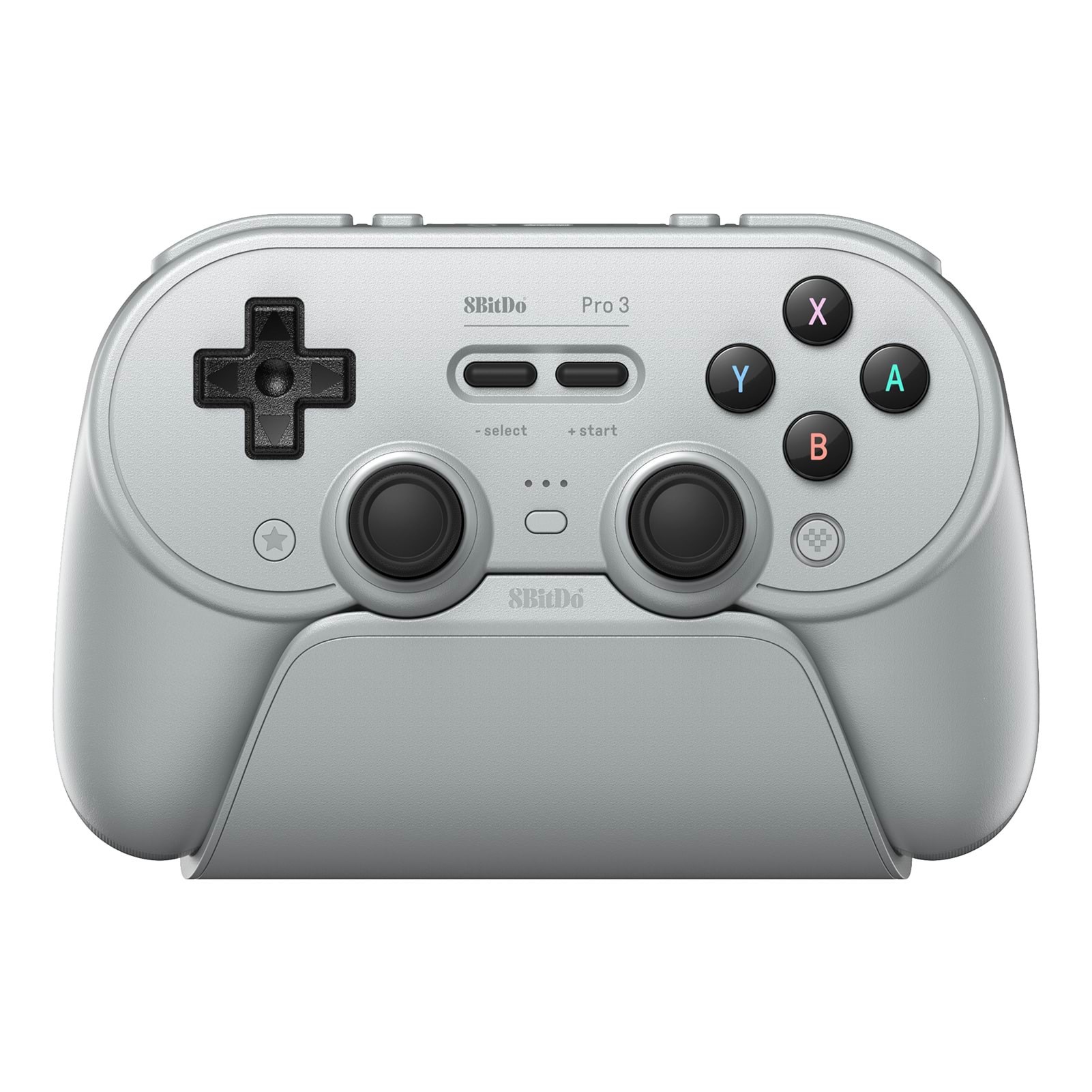 8BitDo Pro 3 - Bluetooth - 2.4G - Hall Effect - TMR - Grey - Wireless Controller - Nintendo Switch 2 Spil Tilbehør RET00854