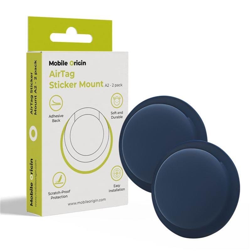 Mobile Origin Airtag Sticker Mount A2 - 2 pack - blue Mobil Tilbehør MO-ATS-BLU