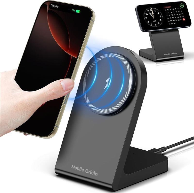 Mobile Origin Magnetic Wireless Charger PW15 MagSafe Compatible Mobil Oplader MO-MWCH-PW15